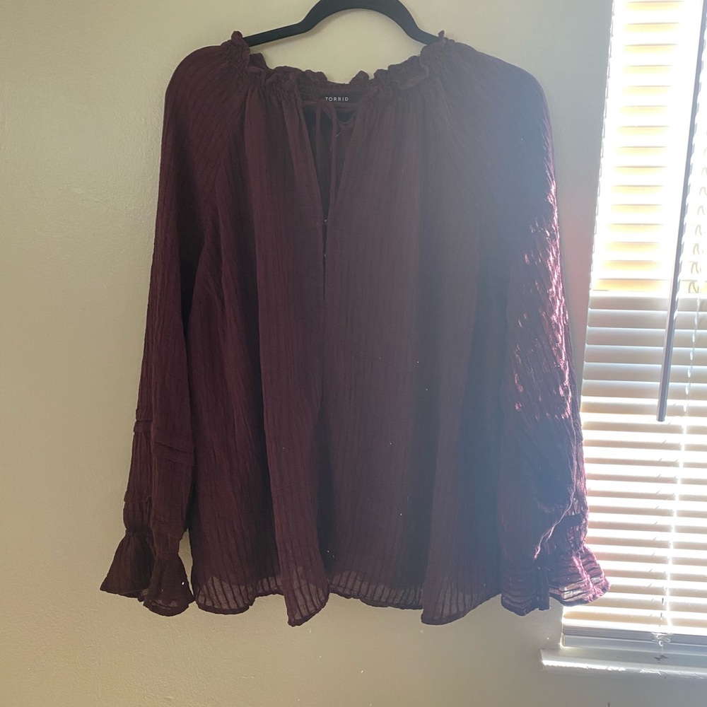 TORRID - Women's Burgundy Top